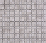 Pietra naturale mosaico marmo grigio opaco parete pavimento cucina bagno doccia MOS38-15-2012