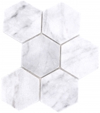 Piastrelle di pietra naturale mosaico marmo bianco opaco parete pavimento cucina bagno doccia MOS42-HX142