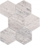 Piastrelle di pietra naturale mosaico terrazzo travertino bianco grigio opaco parete pavimento cucina bagno doccia MOS42-HX147
