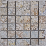 Mosaico ceramico gres porcellanato multicolore opaco parete pavimento cucina bagno doccia MOS14-47CS_f