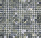 Pietra naturale mosaico di marmo verde opaco parete pavimento cucina bagno doccia MOS38-15-407_f