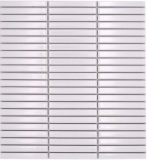 Mosaico ceramico piastrelle bianco lucido parete cucina bagno doccia MOS24-CG11_f