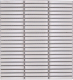 Ceramica mosaico piastrelle bianco antico lucido parete cucina bagno doccia MOS24-CG31_f