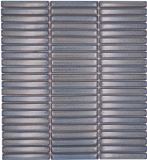 Ceramica mosaico piastrelle grigio blu lucido parete cucina bagno doccia MOS24-CG41_f