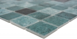 Campione a mano piscina mosaico piscina mosaico vetro mosaico verde antracite iridescente parete pavimento cucina bagno doccia MOS220-P56388_m