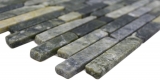 Piastrelle di pietra naturale dipinte a mano mosaico marmo verde opaco parete pavimento cucina bagno doccia MOS40-0407_m