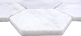 Piastrelle di pietra naturale dipinte a mano mosaico marmo bianco opaco parete pavimento cucina bagno doccia MOS42-HX142_m
