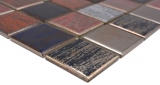 Motivo a mano in ceramica mosaico ceramico multicolore opaco parete cucina bagno doccia MOS24-1235_m