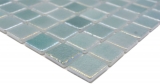 Campione a mano piscina mosaico piscina mosaico vetro mosaico verde pastello iridescente multicolore lucido parete pavimento cucina bagno doccia MOS220-P55253_m