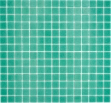 Piastrella di vetro a mosaico verde turchese backsplash cucina MOS200-A63