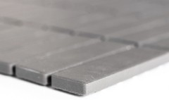 Piastrella a mosaico decorata a mano in ceramica grigio marrone fango non smaltata piatto doccia antiscivolo piastrella bagno cucina bagno - MOS24-CUST051