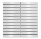 Aste in mosaico di ceramica Modern Art bianco lucido MOS24-S10