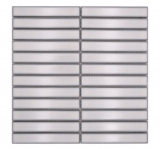 Aste in mosaico di ceramica Modern Art bianco antico lucido MOS24-S30