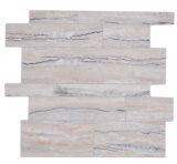 Tappetino autoadesivo in vinile effetto pietra bianco grigio oro rettangolare MOS200-SP06