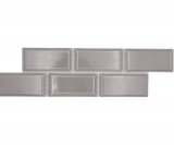 Bordo a mosaico Metro uni stone grey MOS26BORM-0202