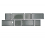 Bordo a mosaico Metro uni petrol mix MOS26BORWM-0218