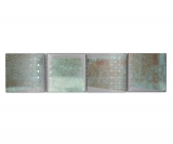 Bordo a mosaico Mosaico di vetro 3D look verde MOS88BOR-XB20