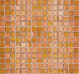 Piastrella di mosaico di vetro Oro marrone rame MOS230-G34