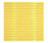 Ceramica mosaico giallo lucido bambù look mosaico piastrelle cucina muro piastrelle backsplash bagno doccia parete MOS24-BM6_f