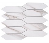 Mosaico ceramico bianco opaco effetto pietra piastrelle di mosaico cucina piastrelle backsplash bagno doccia parete MOS13-L1112_f