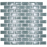 Mosaico ceramico verde scuro lucido aspetto metro mosaico piastrelle cucina parete backsplash bagno doccia MOS26-0616_f