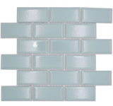 Mosaico ceramico verde menta lucido aspetto metro mosaico piastrelle cucina muro piastrelle backsplash bagno doccia muro MOS24-06M_f