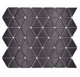 Ceramica mosaico nero opaco aspetto triangolare piastrelle mosaico cucina piastrelle backsplash bagno doccia parete MOS13-t49_f