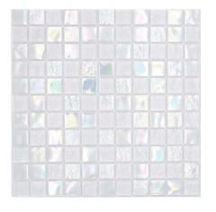 Piastrella di mosaico di vetro mosaico iridium bianco lucido piastrella di mosaico cucina piastrella di muro specchio bagno doccia parete MOS65-S10_f
