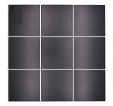 Piastrelle a mosaico autoadesive nero opaco look nero piastrelle a mosaico cucina muro piastrelle backsplash bagno MOS200-B03_f