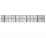 Border Border mosaico argento lucido piastrelle mosaico cucina piastrelle muro specchio bagno doccia parete MOS123BOR-8SB16_f