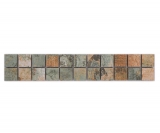 Border Border mosaico mix beige/marrone/verde opaco effetto tappeto piastrelle mosaico cucina piastrelle muro specchio bagno doccia MOS18BOR-25CB_f