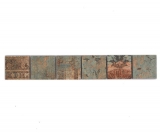Border Border mosaico mix beige/marrone/verde opaco effetto tappeto piastrelle mosaico cucina piastrelle muro specchio bagno doccia MOS14BOR-47CB_f