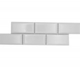 Border Border mosaico bianco lucido metro look mosaico piastrelle cucina parete backsplash bagno doccia parete MOS26BORM-0101_f