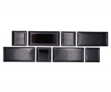 Border Border mosaico nero lucido aspetto metro mosaico piastrelle cucina piastrelle muro specchio bagno doccia muro MOS26BORWM-0301_f