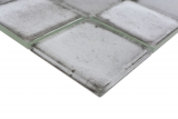 Piastrella di mosaico di vetro dipinta a mano Retro Vinatage stile cemento grigio pastello MOS88-S02_m