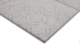 Campione a mano mosaico autoadesivo in vinile ornamento grigio shabby chic MOS200-SCELLO_m