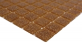Mosaico in vetro dipinto a mano, tessere di mosaico a macchie marroni MOS200-A34_m