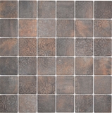 Jasba Ronda mosaico ceramico in gres effetto ruggine opaco cucina bagno doccia MOSJBR200 1 tappetino