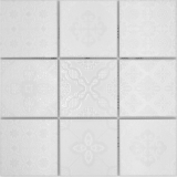 Jasba Clara mosaico ceramico in gres bianco lucido look retrò cucina bagno doccia MOSJBC139 1 tappetino