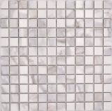 Jasba Agrob Buchtal Fresh Marble & More mosaico in ceramica gres carrara bianco ottico lucido aspetto marmo cucina bagno doccia MOSJBMM17 1 tappetino