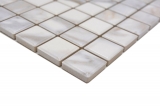 Campione a mano Jasba Agrob Buchtal Fresh Marble & More mosaico in ceramica gres carrara bianco lucido marmo ottico cucina bagno doccia MOSJBMM17_m
