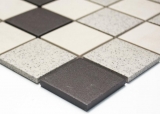 Piastrella di mosaico in ceramica grigio beige chiaro non smaltata MOS16-2011_m