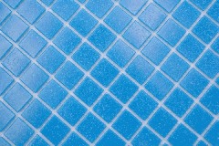 Campione a mano mosaico tessere di vetro mosaico Classic Uni vetro uni blu carta-legante mosaico piscina mosaico piscina MOS200-A14-P_m