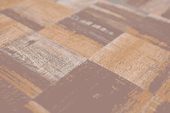 Campione manuale di mosaico autoadesivo alluminio marrone metallo aspetto legno scuro MOS200-2122_m