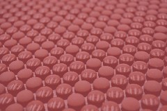 Mano modello rotondo smalto mix rosso lucido / opaco muro piastrelle backsplash cucina doccia bagno MOS140-0911_m