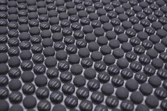 Mano modello rotondo smalto mix nero lucido / opaco muro piastrelle backsplash cucina doccia bagno MOS140-0311_m