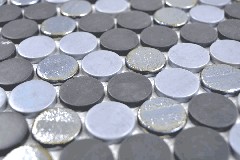 Mano modello rotondo ECO mix colore muro piastrelle backsplash cucina doccia bagno MOS129-R05_m