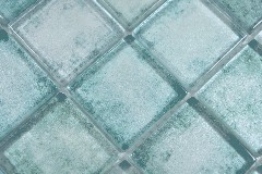 Mano modello quadrato vetro mosaico Crystal mix verde parete piastrelle backsplash cucina doccia bagno MOS88-0050_m