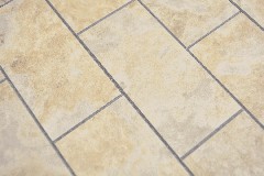 Motivo a mano rettangolare in vinile effetto pietra Limestone beige Struttura Subway piastrella da parete backsplash cucina doccia bagno MOS200-4LB_m