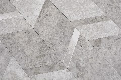 Campione a mano di piastrelle in vinile effetto pietra Cement grigio chiaro/argento MOS200-2CLG_m